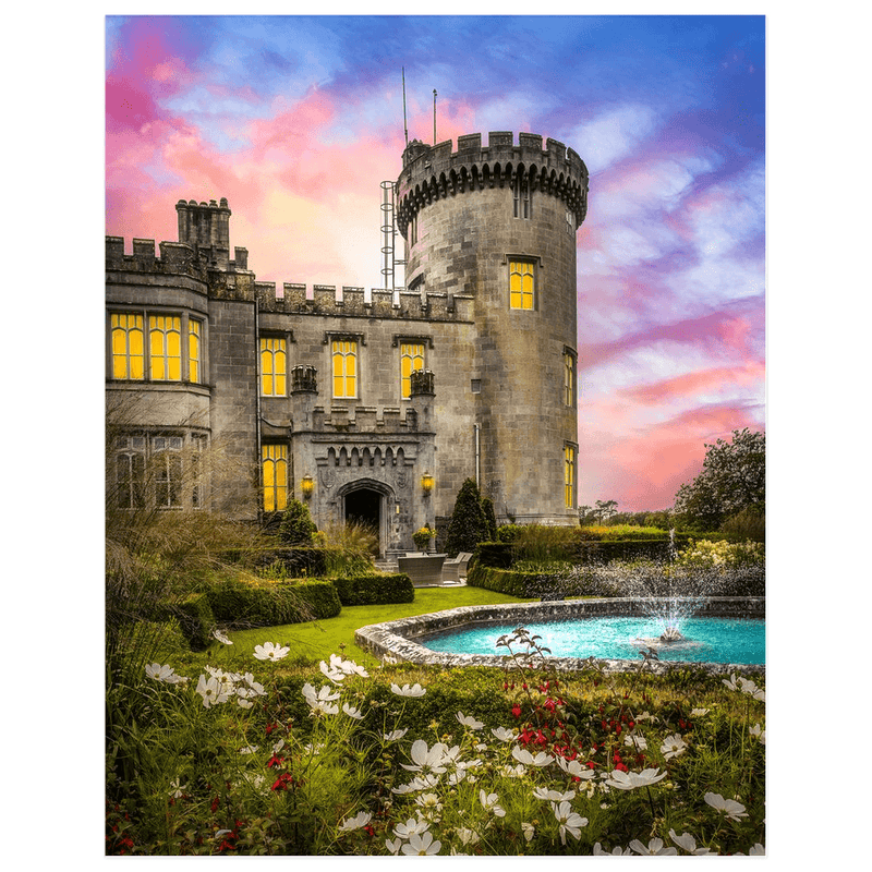 Print - Dromoland Castle at Sunset, County Clare - Moods of Ireland