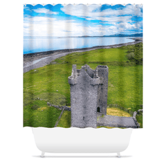 Shower Curtain - Gleninagh Castle near Ballyvaughan, County Clare - James A. Truett - Moods of Ireland - Irish Art