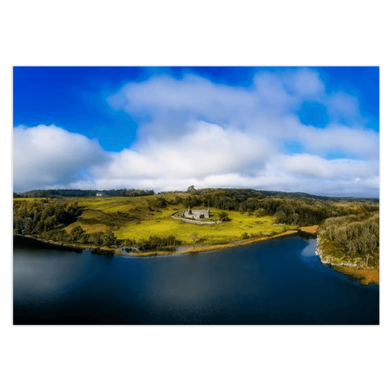 Folded Note Cards - Killone Abbey and Lake on Newhall Estate, County Clare - James A. Truett - Moods of Ireland - Irish Art