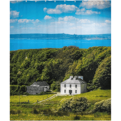 Shower Curtain - Farm House near Atlantic Ocean, County Clare - James A. Truett - Moods of Ireland - Irish Art