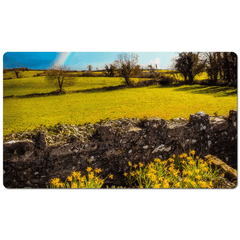 Desk Mat - Spring Rainbow and Daffodils, Kildysart, County Clare - James A. Truett - Moods of Ireland - Irish Art