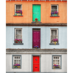 Shower Curtain - Cottages of Labasheeda, County Clare - Moods of Ireland