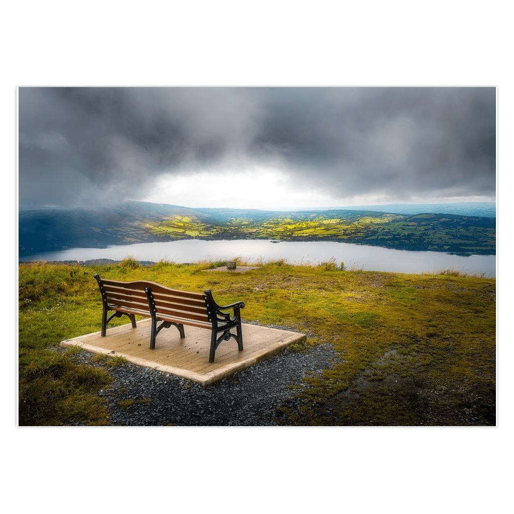 Folded Note Cards - Sun Rays on the Shores of Lough Derg, County Clare - Moods of Ireland