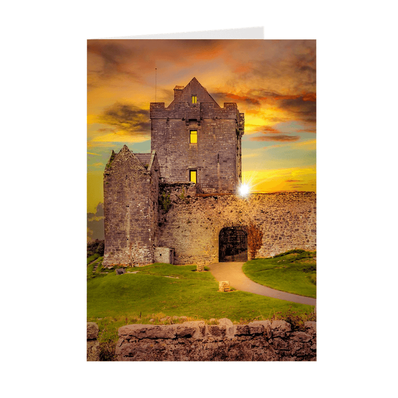 Folded Note Cards - Sunset at Dunguaire Castle, Kinvara, County Galway - James A. Truett - Moods of Ireland - Irish Art