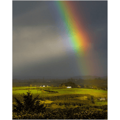 Print - Vibrant Rainbow over County Clare Countryside - James A. Truett - Moods of Ireland - Irish Art