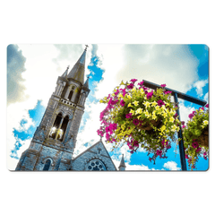 Desk Mat - Steeple at Holy Cross Cathedral, Charleville, County Cork - James A. Truett - Moods of Ireland - Irish Art