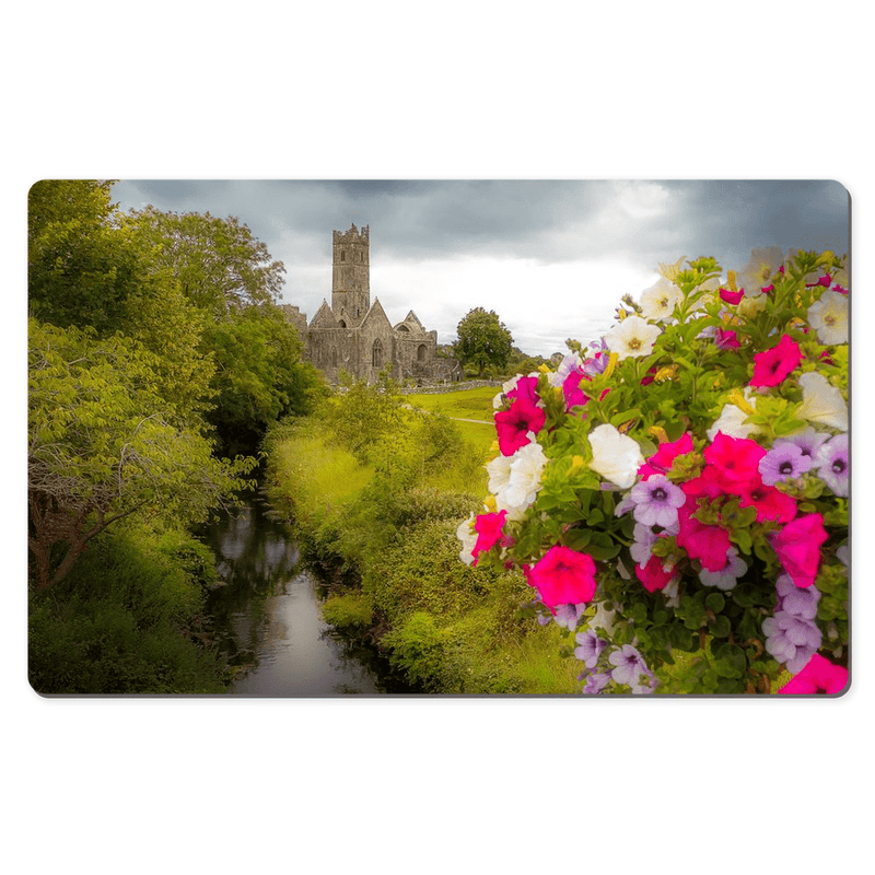 Desk Mat - Quin Abbey, County Clare - James A. Truett - Moods of Ireland - Irish Art