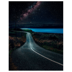 Print - Night sky over Shannon Estuary, County Clare - Moods of Ireland