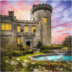 Shower Curtain - Dromoland Castle at Sunset, County Clare - Moods of Ireland