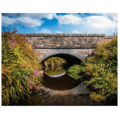 Print - Arched Bridge over Wildflower-lined Stream, County Clare