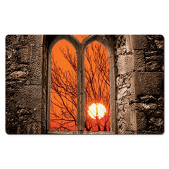 Desk Mat - Clare Abbey Sunrise, County Clare - James A. Truett - Moods of Ireland - Irish Art