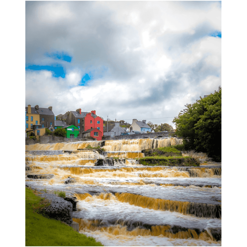 Print - Cascades at Ennistymon, County Clare - James A. Truett - Moods of Ireland - Irish Art