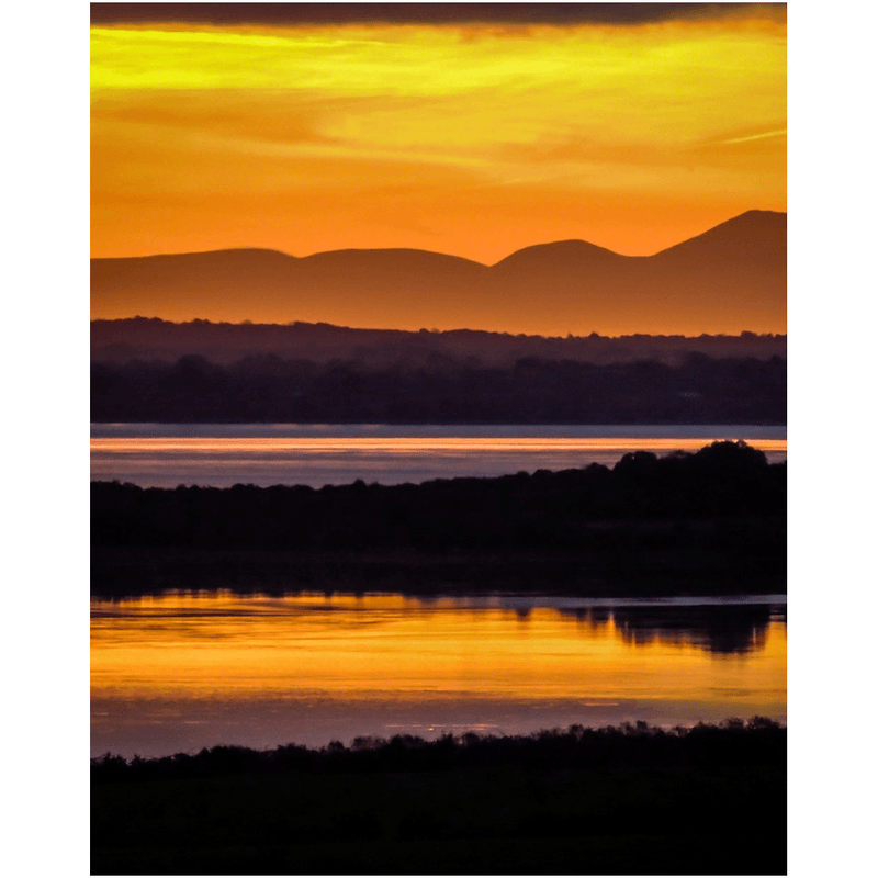 Print - Orange Shannon Estuary Sunrise - James A. Truett - Moods of Ireland - Irish Art