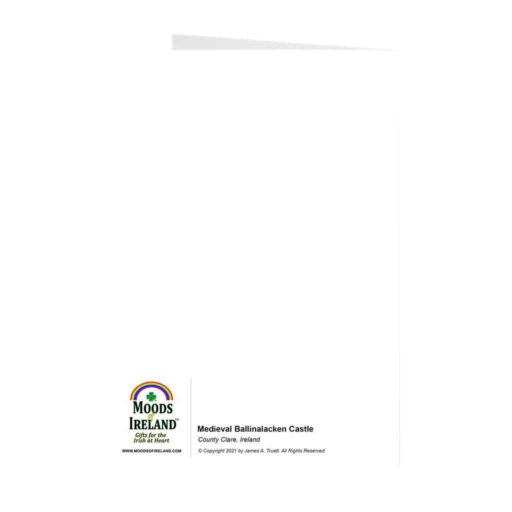 Folded Note Cards - Medieval Ballinalacken Castle in County Clare, Ireland - James A. Truett - Moods of Ireland - Irish Art