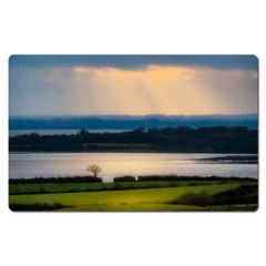 Desk Mat - Morning Sun Rays over Shannon Estuary, County Clare - James A. Truett - Moods of Ireland - Irish Art