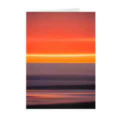 Folded Note Cards - Blurred Lines Abstract Irish Sunrise, County Clare - James A. Truett - Moods of Ireland - Irish Art