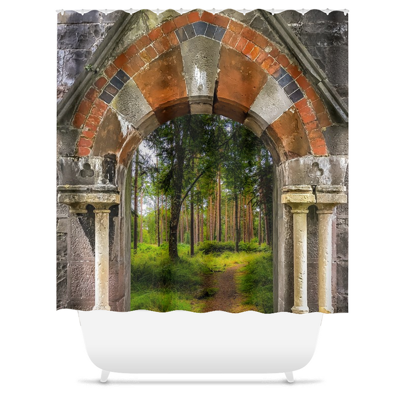 Shower Curtain - Portal to Portumna Forest, County Galway - James A. Truett - Moods of Ireland - Irish Art