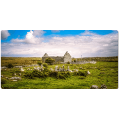 Desk Mat - Ruins of Carran Church, in the Burren, County Clare - James A. Truett - Moods of Ireland - Irish Art