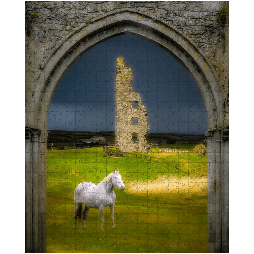 Puzzle - Dough Castle in Lahinch, County Clare - James A. Truett - Moods of Ireland - Irish Art