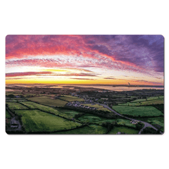 Desk Mat - Sunrise Panorama over Kildysart, County Clare - James A. Truett - Moods of Ireland - Irish Art