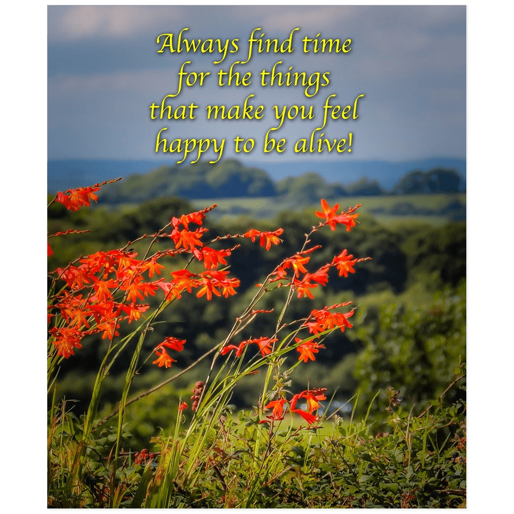 Irish Blessing Print - Always Make Time for the Things That Make you Feel Happy - James A. Truett - Moods of Ireland - Irish Art