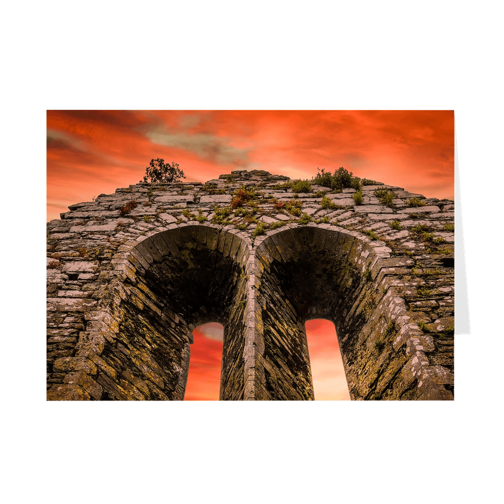 Folded Note Cards - A Fleeting Sunrise Over 800 Years of History, County Clare - James A. Truett - Moods of Ireland - Irish Art