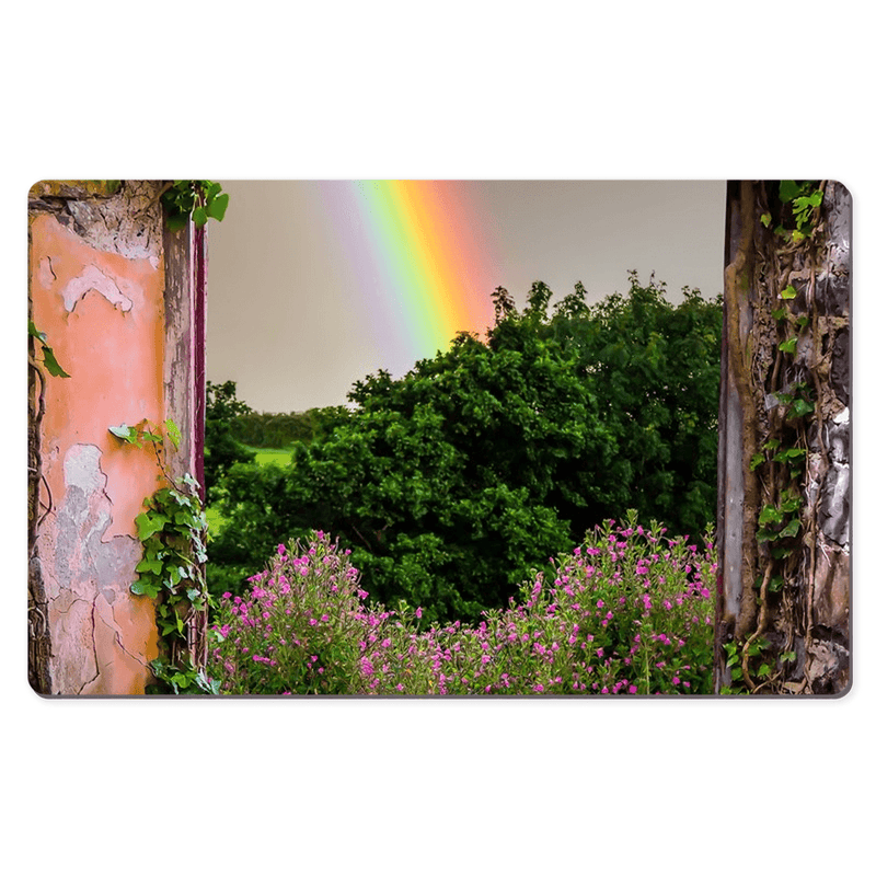 Desk Mat - Rainbow in Paradise, County Clare - James A. Truett - Moods of Ireland - Irish Art