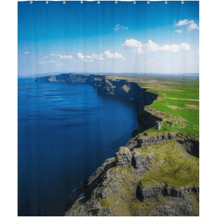 Shower Curtain - Majestic Cliffs of Moher from Hag's Head, County Clare - James A. Truett - Moods of Ireland - Irish Art