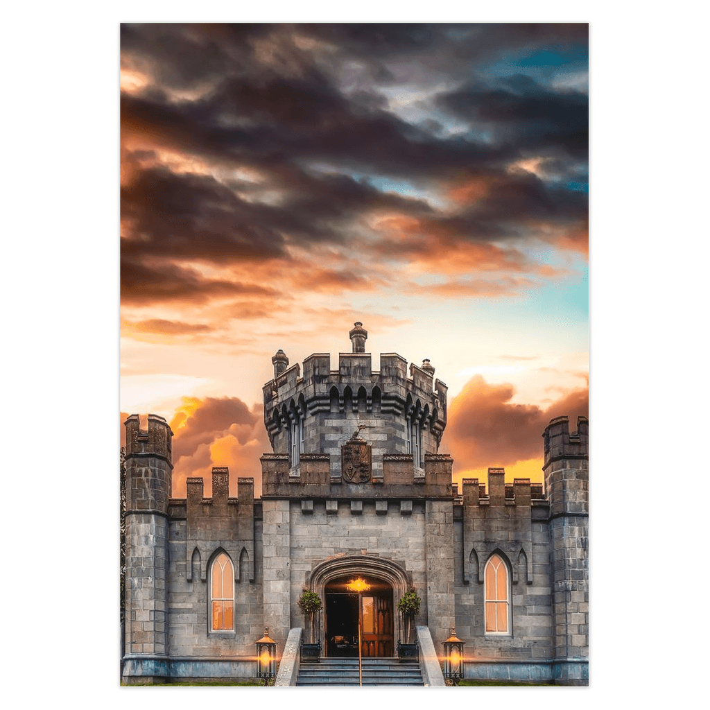 Folded Note Cards - Dusk at Dromoland Castle, County Clare - James A. Truett - Moods of Ireland - Irish Art