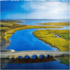 Shower Curtain - Blackweir Bridge and Poulnasherry Bay, County Clare - James A. Truett - Moods of Ireland - Irish Art