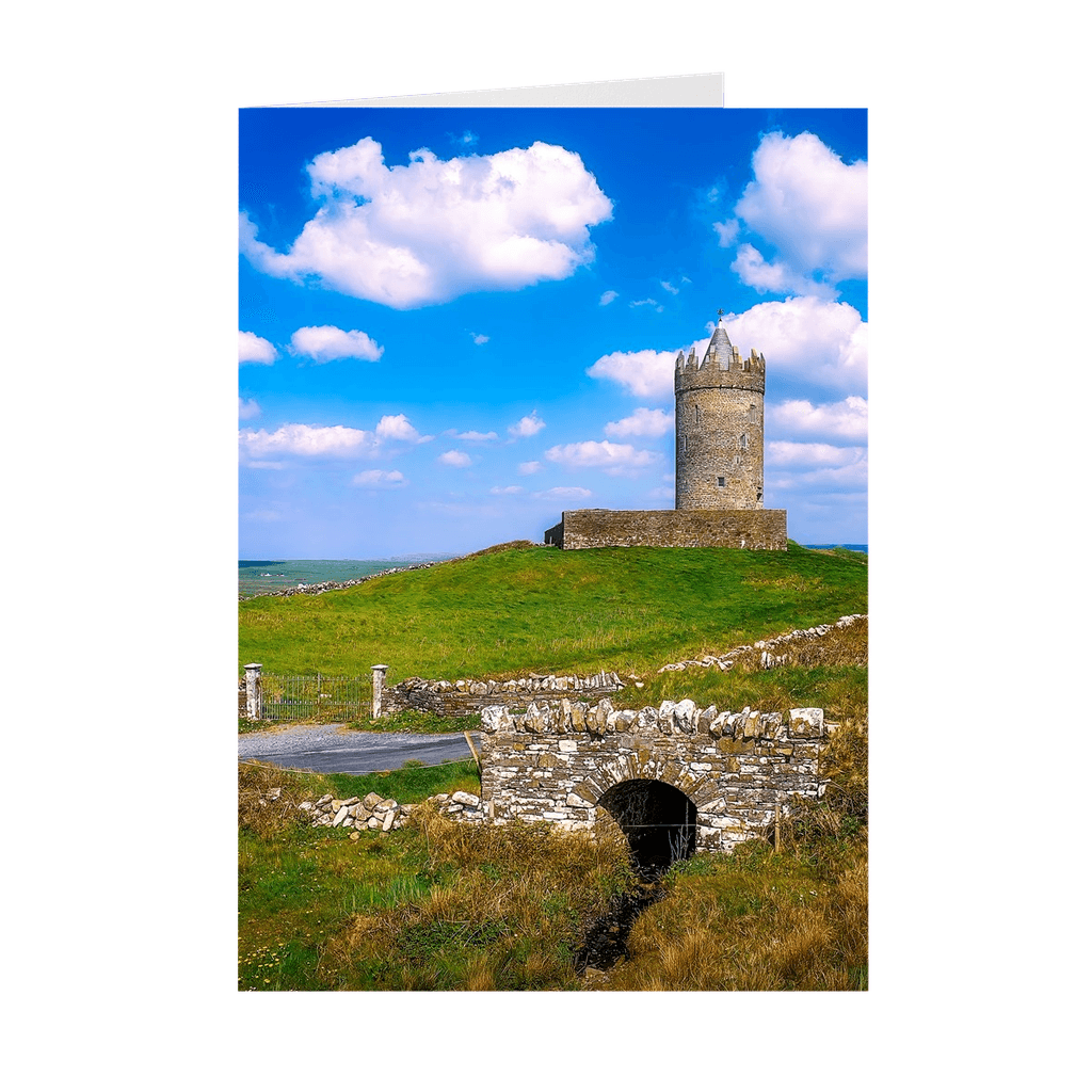 Folded Note Cards - Castle on a Hill, Doonagore, County Clare - James A. Truett - Moods of Ireland - Irish Art
