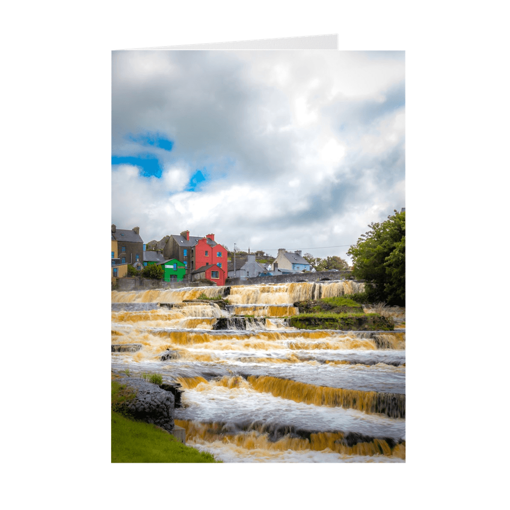 Folded Note Cards - Cascades at Ennistymon, County Clare - James A. Truett - Moods of Ireland - Irish Art