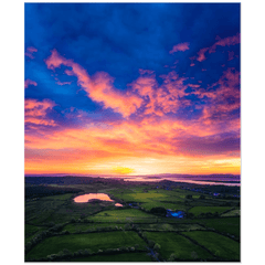 Print - Sunrise over Ballylean Lake and the Shannon Estuary, County Clare - James A. Truett - Moods of Ireland - Irish Art