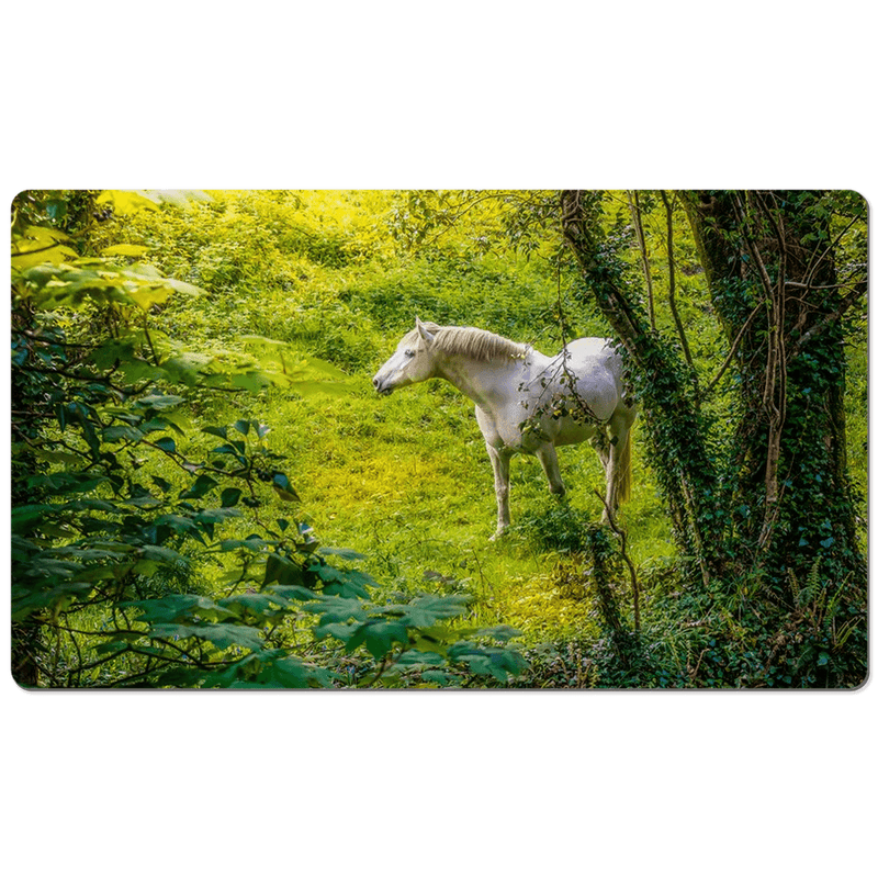 Desk Mat - White Horse in 40 Shades of Green, County Clare - James A. Truett - Moods of Ireland - Irish Art