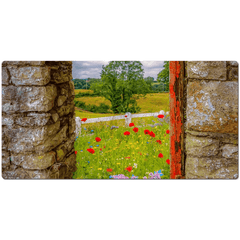 Desk Mat - Summer Wildflower Meadow, Ballynacally, County Clare - James A. Truett - Moods of Ireland - Irish Art