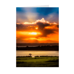 Folded Note Cards - Glorious Shannon Estuary Sunrise, County Clare - James A. Truett - Moods of Ireland - Irish Art