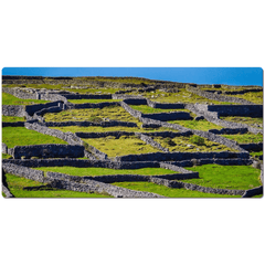 Desk Mat - Stone Walls of Inisheer, Aran Islands, County Galway - James A. Truett - Moods of Ireland - Irish Art