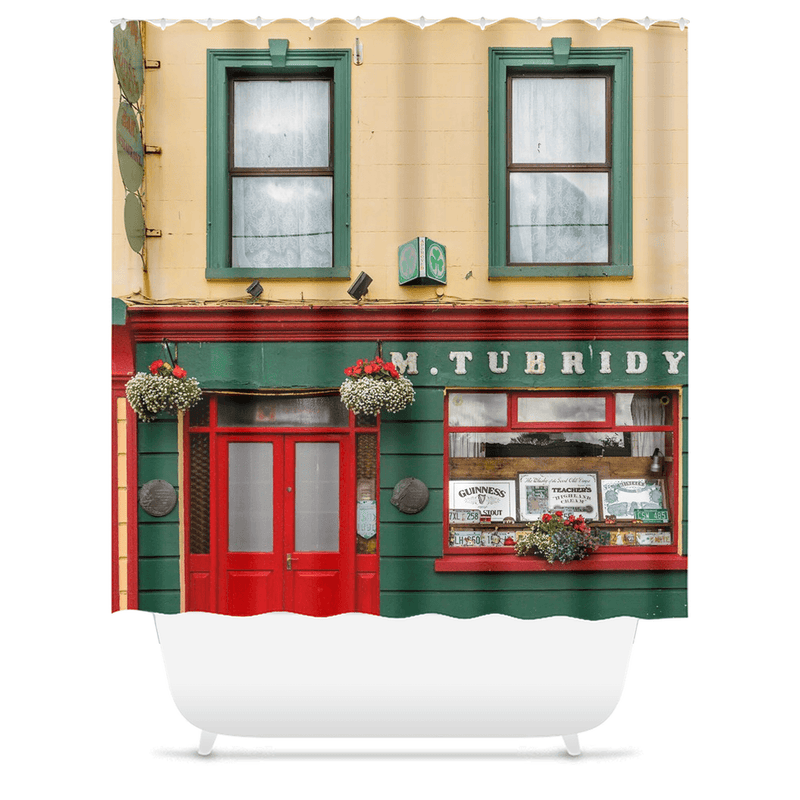 Shower Curtain - Tubridy's Pub and B&B in Cooraclare, County Clare - James A. Truett - Moods of Ireland - Irish Art