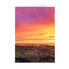 Folded Note Cards - November Sunrise over Kildysart, County Clare - James A. Truett - Moods of Ireland - Irish Art