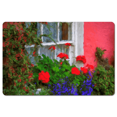 Desk Mat - Irish Cottage Window at Bunratty Castle, County Clare - James A. Truett - Moods of Ireland - Irish Art