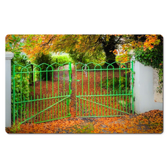 Desk Mat - Green Gate in Autumn, County Clare - James A. Truett - Moods of Ireland - Irish Art