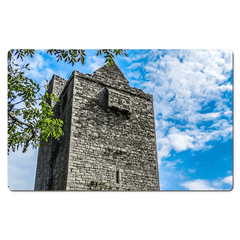 Desk Mat - Medieval Ballinalacken Castle in County Clare, Ireland - James A. Truett - Moods of Ireland - Irish Art