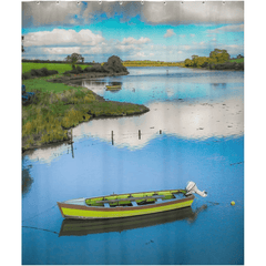 Shower Curtain - Shannon Estuary Reflections, County Clare - James A. Truett - Moods of Ireland - Irish Art