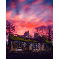 Print - Sunset over Abandoned Cottage, County Clare