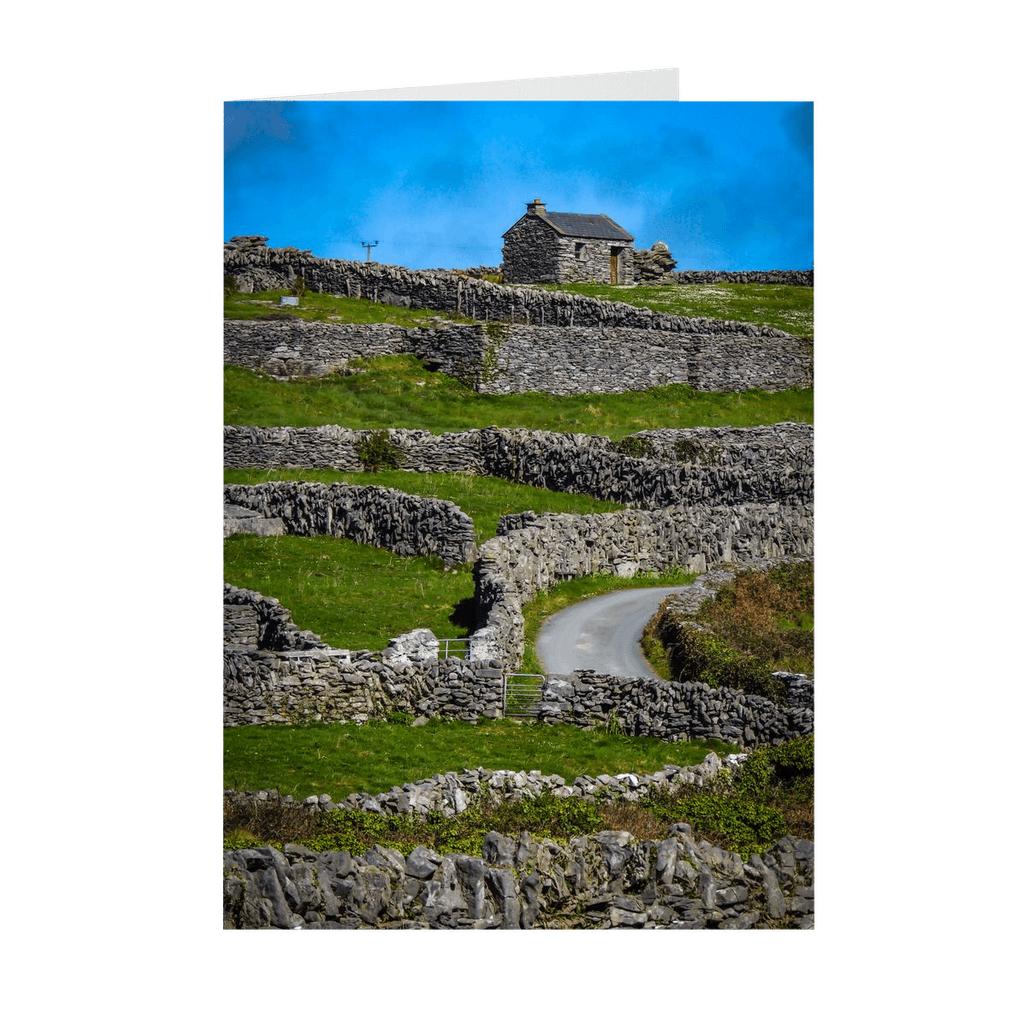 Folded Note Cards - Stone Cottage on a Hill, Inisheer, Aran Islands, County Galway - James A. Truett - Moods of Ireland - Irish Art