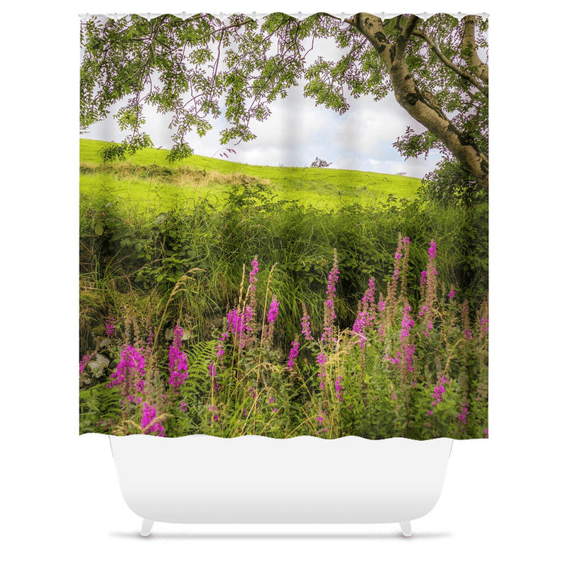 Shower Curtain - Timeless Serenity in the Irish Countryside - James A. Truett - Moods of Ireland - Irish Art