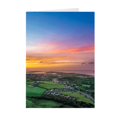 Folded Note Cards - Blue Sky over Sunrise, Kildysart, County Clare - James A. Truett - Moods of Ireland - Irish Art