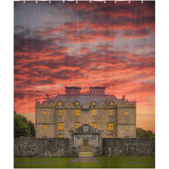 Shower Curtain - Sunset at Portumna Castle, County Galway - James A. Truett - Moods of Ireland - Irish Art