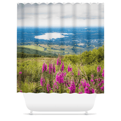 Shower Curtain - Lough Derg from Tountinna, County Tipperary - James A. Truett - Moods of Ireland - Irish Art