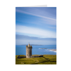 Folded Note Cards - Doonagore Castle under Blue Skies, County Clare - James A. Truett - Moods of Ireland - Irish Art